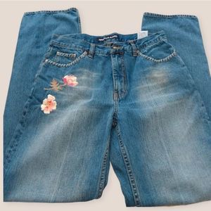 Nautica Floral Embroidered Jeans